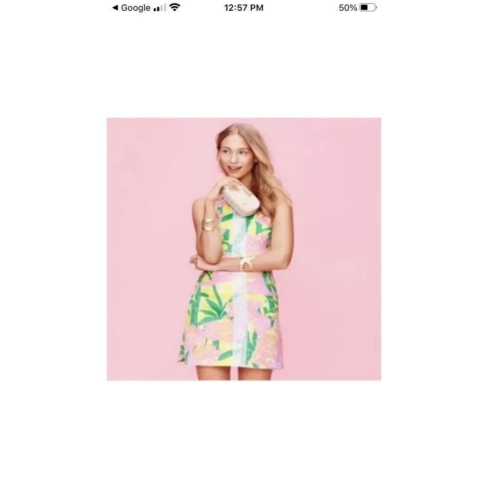 Lilly Pulitzer 20th Anniversary Collection Flamingo Print Dress Size 6